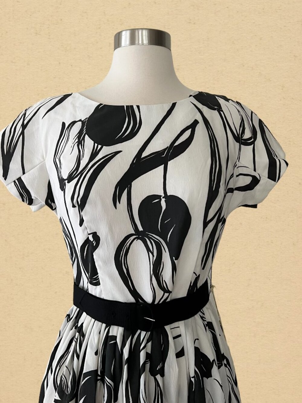 Deadstock Vintage 60s Floral Dress Size XS - Picture 2 of 9